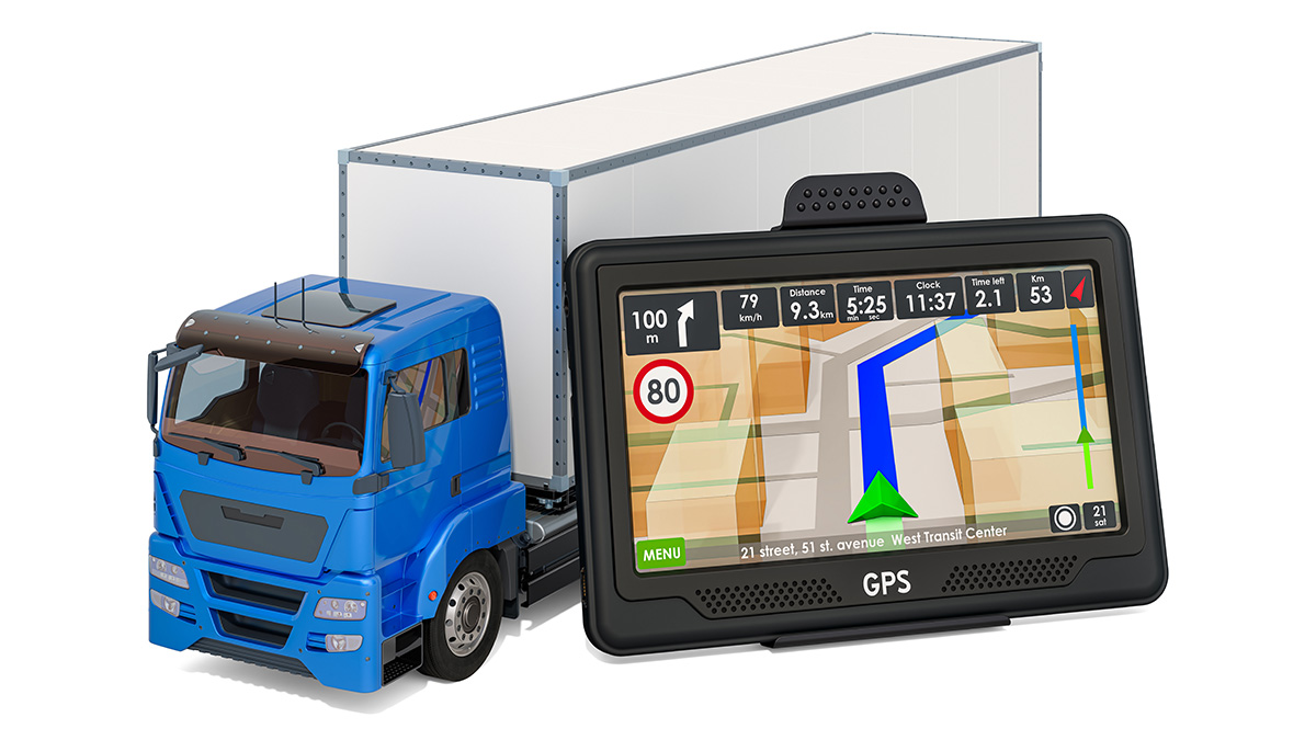 Kamion sa GPS navigacijom – za praćenje vozila prikaz rute i brzine u realnom vremenu